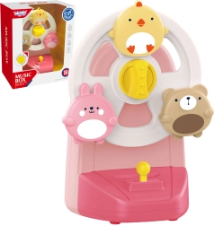 Musikuro med dyr – spilledåse med sugekop WOOPIE