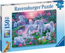 Ravensburger puslespil Enhjørninger i solnedgangens skær 150 brikker