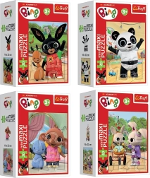 Puzzle mini maxi 20 brikker BING – venner, 4 motiver