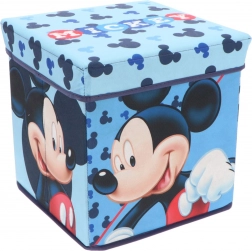 Cozy Noxxiez opbevaringsboks og skammel MICKEY MOUSE 30×30×30 cm