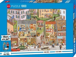 HEYE-puslespil Seek & Find: Byhuse, 1000 brikker