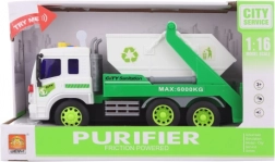 Lastbil med container og lyd- og lyseffekter