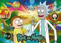 Trefl puslespil 1000 brikker Rick og Morty