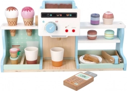 Træ-isbutik og café til børn