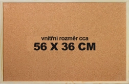 Korkunderlag til puslespil 56 × 36 cm med ramme