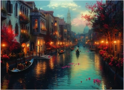 Puslespil Daggry i Venedig 1000 brikker