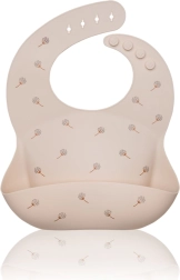 Petite&Mars silikonehagesmæk Sam Beige Dandelion