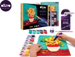 OKTO Sensory Art kreativt kunstsæt Solsikker 30 × 40 cm