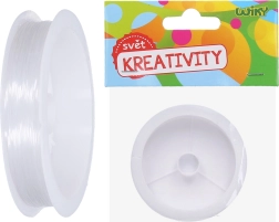 Gennemsigtig nylontråd til perler 0,6 mm, 14 m