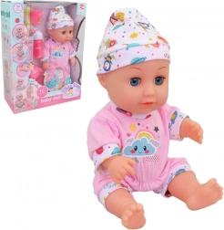 Dukke med tilbehør 30 cm