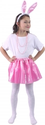 Kostume kanin med lyserød nederdel og kaninører