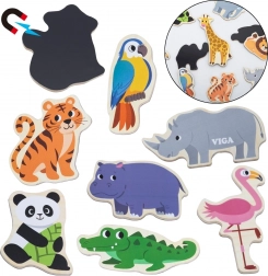 Viga træmagneter – vilde dyr, 20 stk.