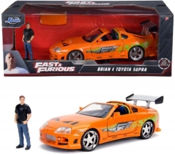 Fast & Furious Toyota Supra 1995 1:24 med Brian O’Conner-figur