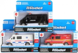 Metal redningsbil med friløb