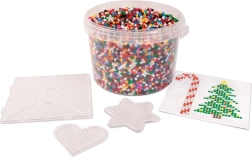 Strygeperler i spand med 3 plader 20000 stk playbox