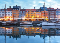 Puslespil Solnedgang i Nyhavn 500 brikker BLUEBIRD