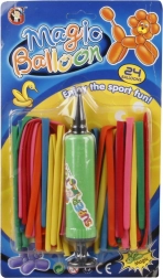 Model ballooner med pumpe 24 stk
