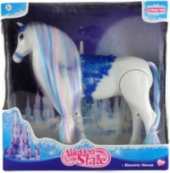 Gående plastikhest med lyde