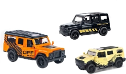 Metal terrængående bil med pull-back 11 cm