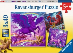 Ravensburger puslespil Mytiske herskere 3×49 brikker