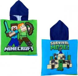 Poncho med hætte Minecraft 50 × 110 cm – 1 stk.