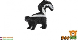 Plastfigur af stribet skunk 5 cm