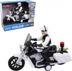 Politimotorcykel med lys og lyd