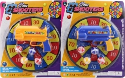 Skydeskive med bolde og pistol til børn