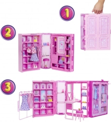 Barbie drømmegarderobe 3.0 med dukke