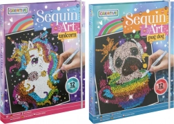 Billedskabelse efter tal – enhjørning eller hund, 20 × 25 cm