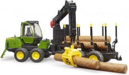 Bruder John Deere 1210E tømmertransportør med kran 1:16