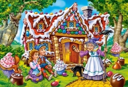 Puzzle maxi 40 brikker hans og gretel