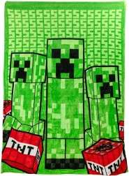 Minecraft Creeper tæppe med pude