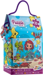 Puslespil havfrue 30 brikker 29 × 18 cm