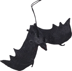 Gummi flagermus sort 3+