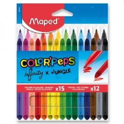 Farveblyanter Maped Color'Peps Infinity og Tuscher Color'Peps Jungle