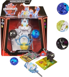 Bakugan startsæt med 3 samlerfigurer Mantid Titanium Dragonoid Trox