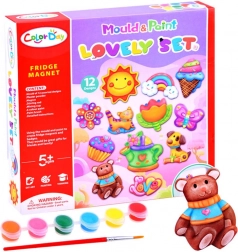 Kreativt sæt til fremstilling og maling af magneter