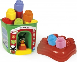 Bløde byggesten Soft Clemmy med låg og BING-figur – 15 stk.