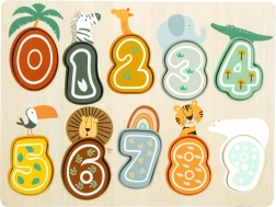 Indsætningspuslespil tal Safari small foot