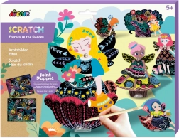 Skrabebilleder: Bevægelige feer i haven