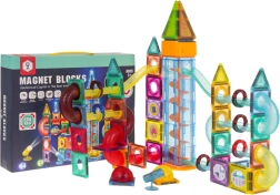 Magnetiske byggesæt med lyseffekter, 134 dele