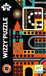 DJECO Magnetisk puslespil Kinoptik By 100 brikker