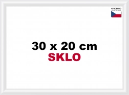 Plastikramme 30x20 cm hvid