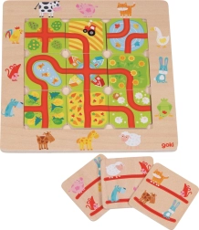 Goki brætspil Find vejen på gården