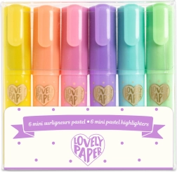 Pastelfarvede mini markører Djeco