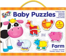 GALT baby puslespil gård 6×2 brikker