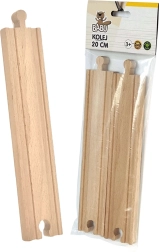 BABU lige træs skinner 20 cm, 2 stk.