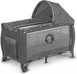 Rejseseng til børn Lionelo Sven Plus grå