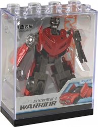 Autorobot af metal og plast, transformerbar 9 cm